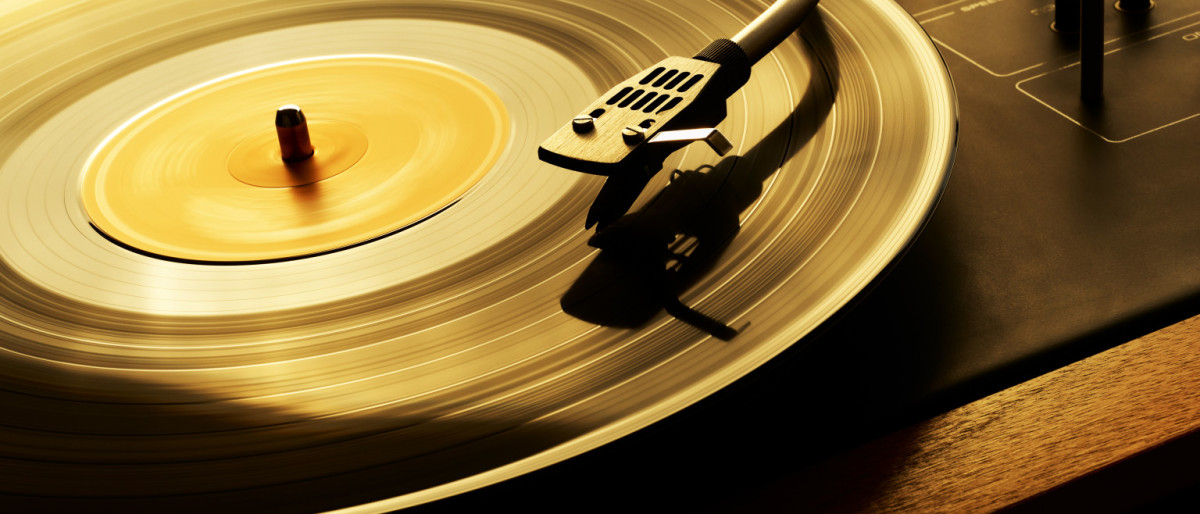 Record Spinning on Turn Table